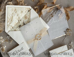 WEDDING INVITATIONS plexi acrylic mirror Ivory Beaded Wrapping Wedding Invitations, Elegant Clear Acrylic Wedding Cards, Plexi Transparent Wedding Invites, Wedding Invitation Suite with Pearls21