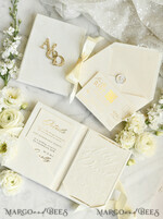 WEDDING INVITATIONS plexi acrylic mirror velvet Cover Clear Wedding Invitations, Elegant dusty blue Wedding Cards,  Acrylic Wedding Invites, Mirror Gold Plexi Invitation Suite19