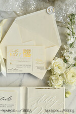 WEDDING INVITATIONS plexi acrylic mirror velvet Cover Clear Wedding Invitations, Elegant dusty blue Wedding Cards,  Acrylic Wedding Invites, Mirror Gold Plexi Invitation Suite19