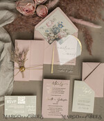 WEDDING INVITATIONS plexi acrylic mirror Blush Pink Clear Arched Wedding Invitations, Elegant Garden Wedding Cards, Nude Acrylic transparent  Wedding Invites,  Arch Plexi Wedding Invitation Suite32