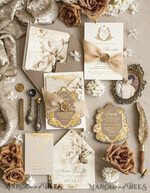 WEDDING INVITATIONS Vintage Baroque Vintage Baroque Wedding Invitation suite  Beige Golden Fine art Roses Wedding Invitations with rsvp Victorian wedding crest Chinoiserie Invites Royal Ornamental frame25