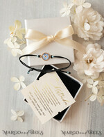 Geschenke zum Muttertag Schmuck für Mama zum Muttertag Geschenk für Mama – Armband mit Vergissmeinnicht-Blume in Geschenkbox mit Widmung4