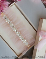 BRIDE bolero, robes, garter Geschenkidee für die Braut Strumpfband Tüll-Strumpfband mit Perlen in Geschenkbox – Überraschung vom Junggesellinnenabschied4