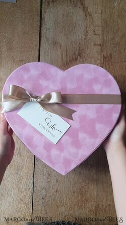 BRIDESMAID/BEST MAN BOX WILL YOU BE MY BRIDESMAID Bridesmaid Proposal  Velvet heart Box, Will You Be My Bridesmaid Gift, Will you be My Maid of Honor Proposal Gift Box 4